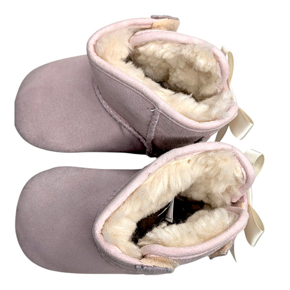 UGG Baby Girl Jesse Bow II Pink Boots with a Bow Size 4/5 12-18 months Shoes - Picture 5 of 9